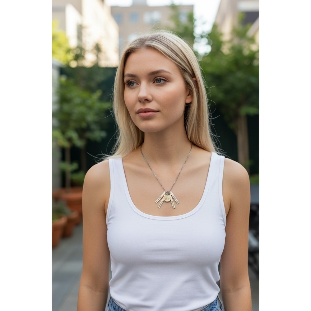 Paparazzi‎ Limit Edition Inspirational Boss Short Silver Necklace